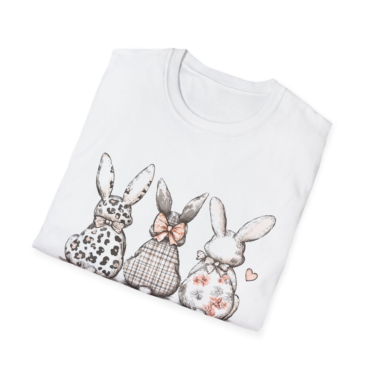 Happy Easter Bunny T-Shirt | Unisex Softstyle Tee | Perfect for Spring Celebrations