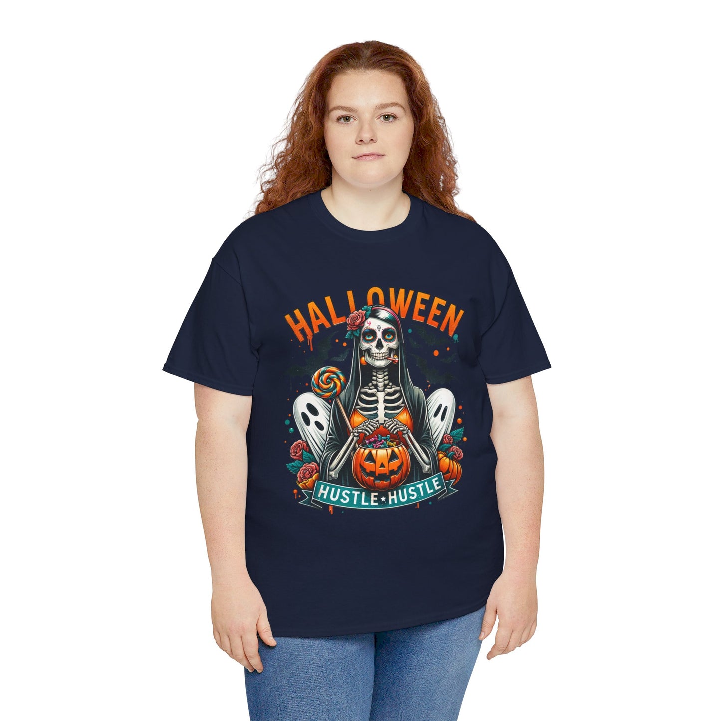 Halloween Hustle Hustle Unisex Heavy Cotton Tee