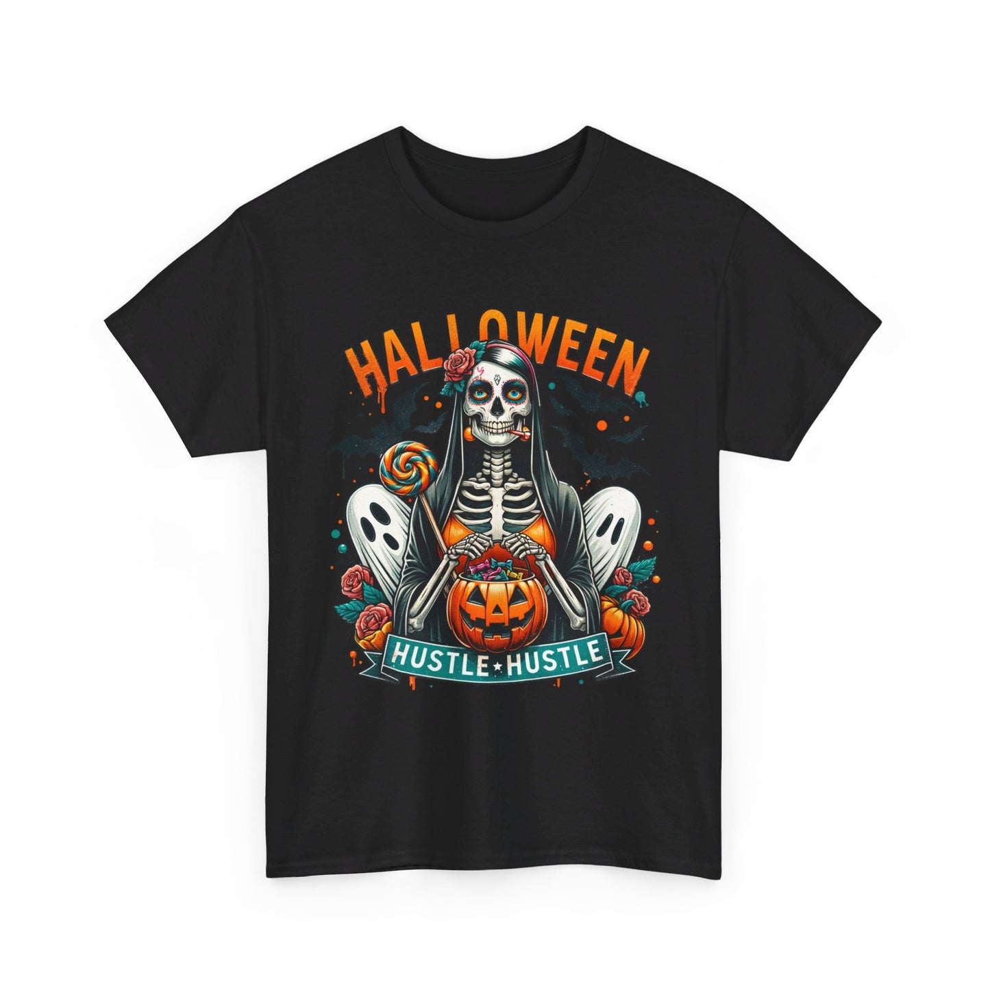 Halloween Hustle Hustle Unisex Heavy Cotton Tee