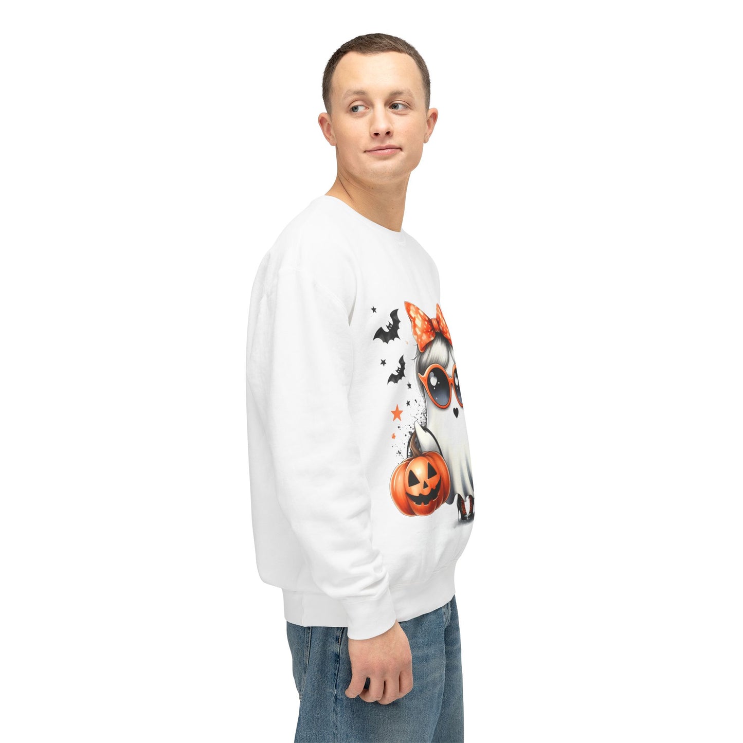 Coffee Ghost Lightweight Crewneck Sweatshirt