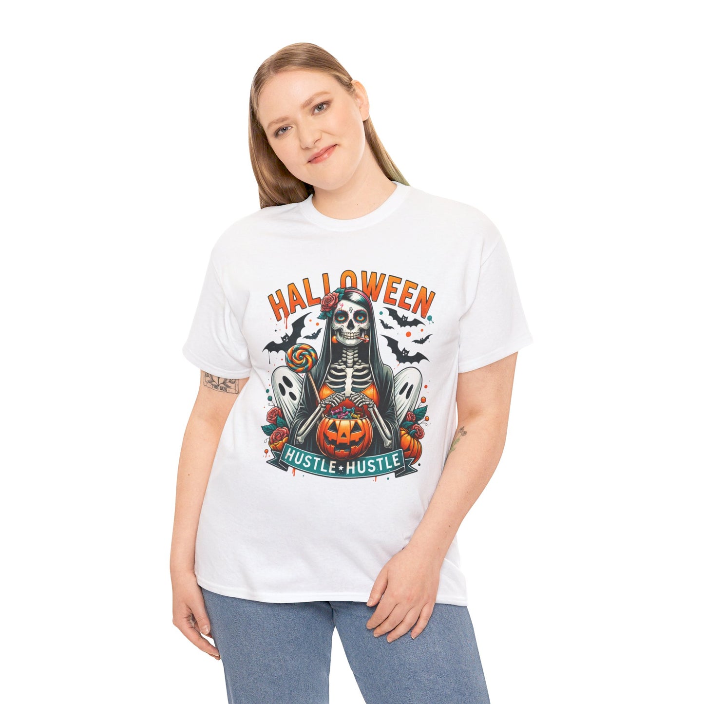 Halloween Hustle Hustle Unisex Heavy Cotton Tee