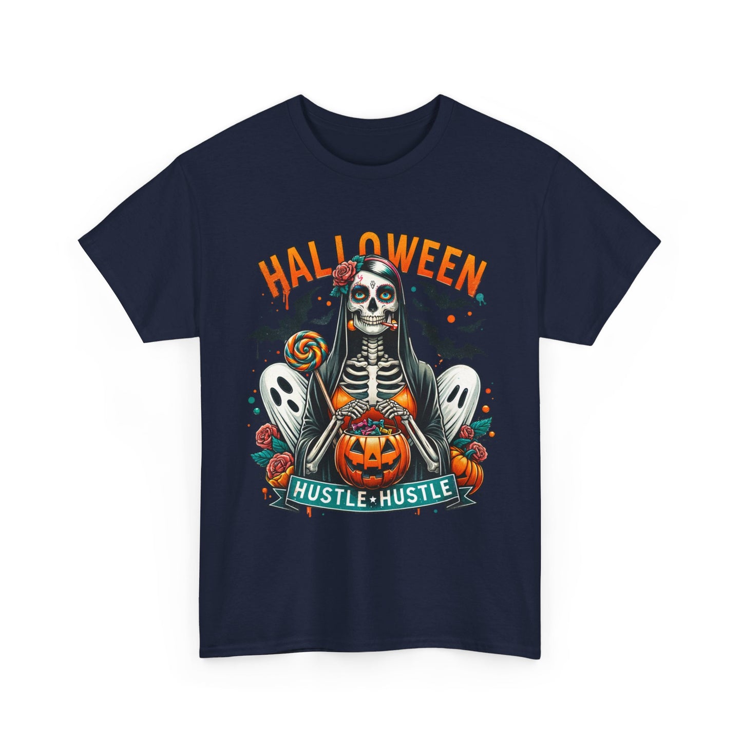 Halloween Hustle Hustle Unisex Heavy Cotton Tee
