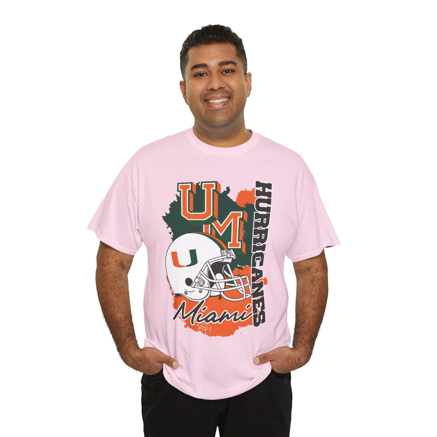 Miami UM Hurricanes Unisex Heavy Cotton Tee