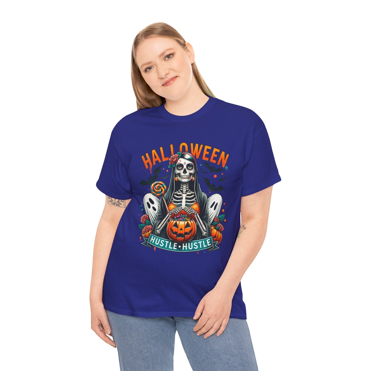 Halloween Hustle Hustle Unisex Heavy Cotton Tee