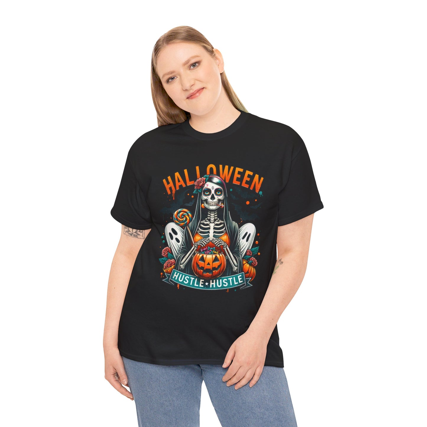 Halloween Hustle Hustle Unisex Heavy Cotton Tee