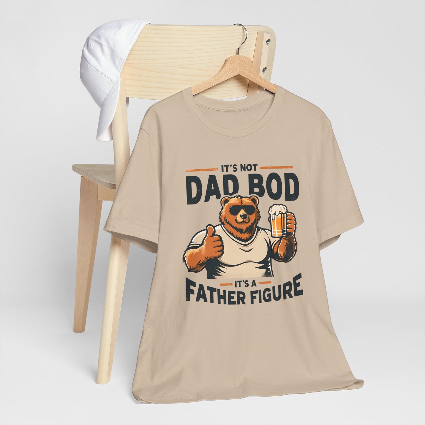 It's Not A Dad Bod It's A Father Figure Funny Bear Dad Bod Unisex Tee - Perfect for Father's Day & Casual Wear