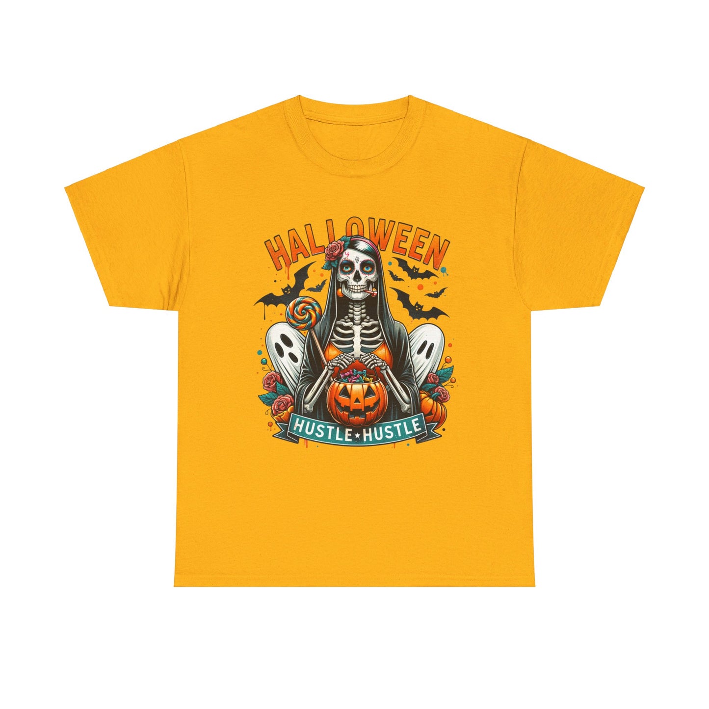 Halloween Hustle Hustle Unisex Heavy Cotton Tee