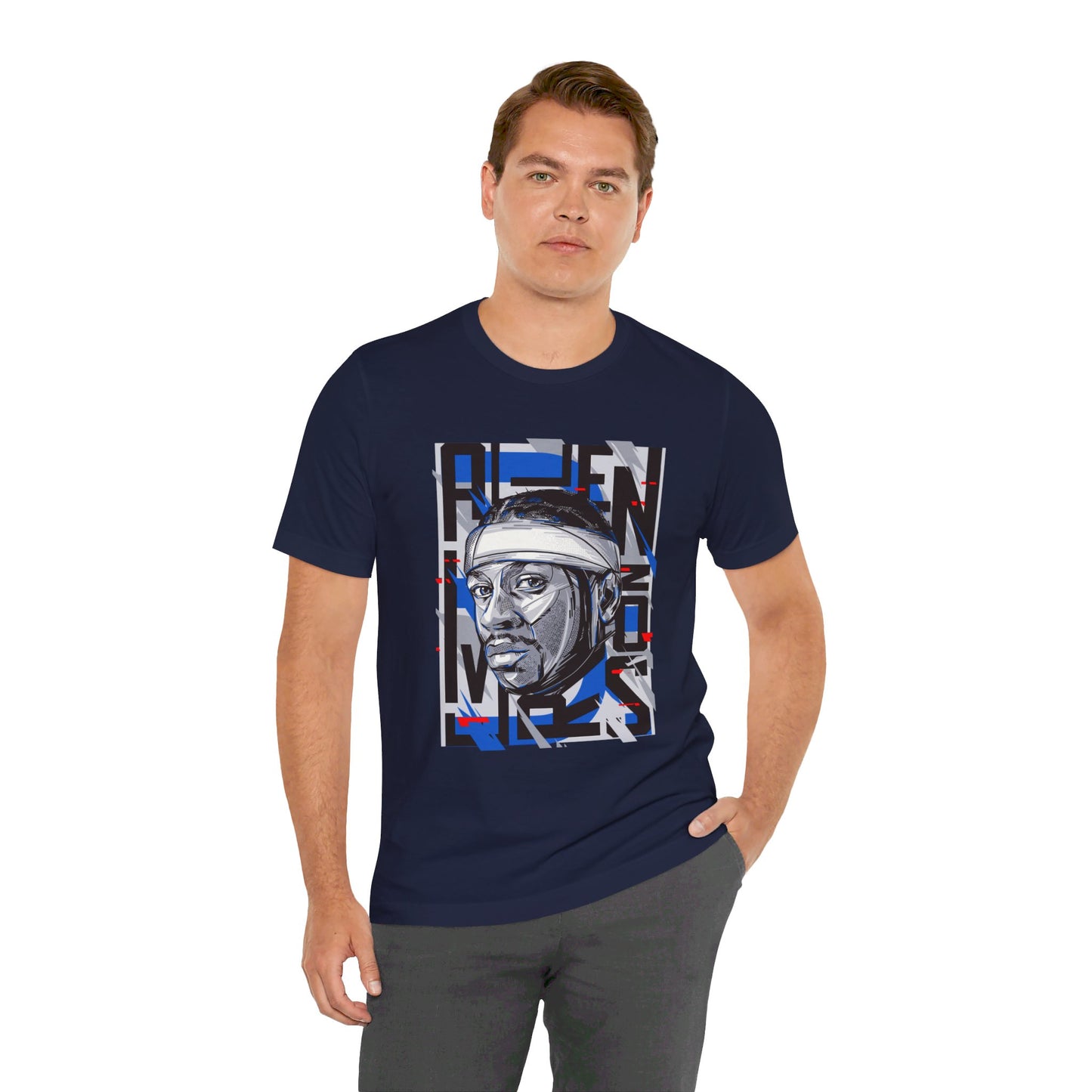 Allen Iverson Art Unisex Jersey Short Sleeve Tee