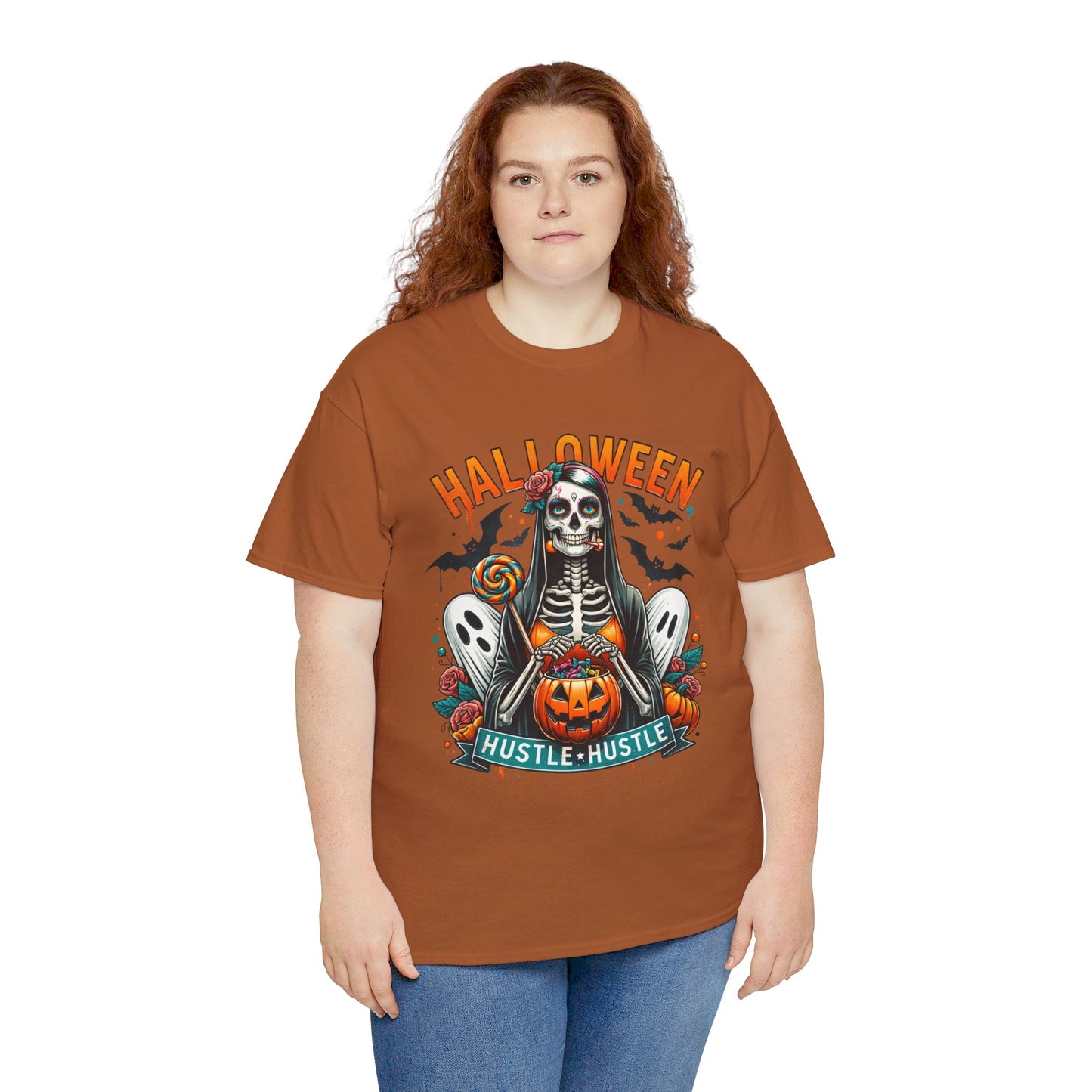 Halloween Hustle Hustle Unisex Heavy Cotton Tee