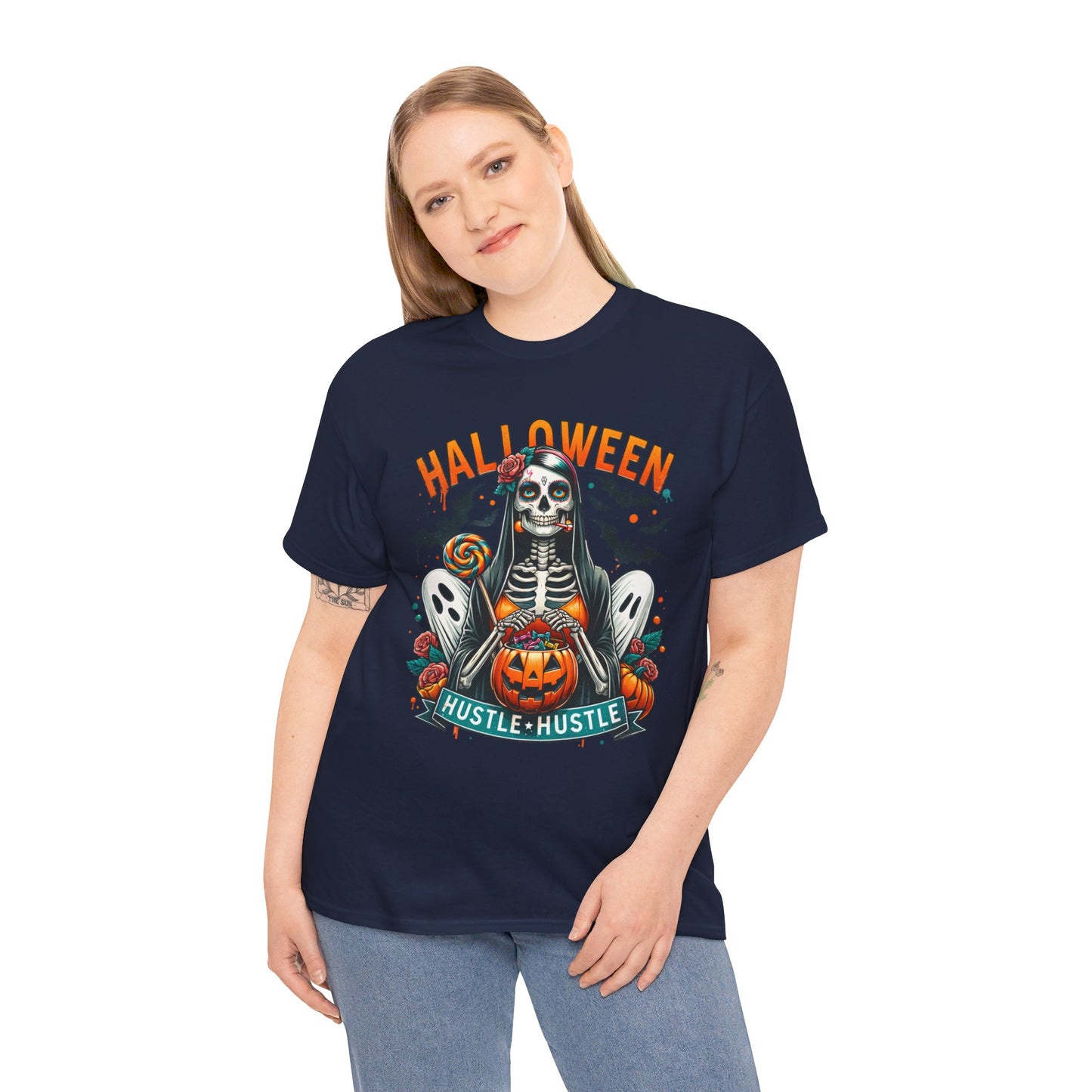Halloween Hustle Hustle Unisex Heavy Cotton Tee