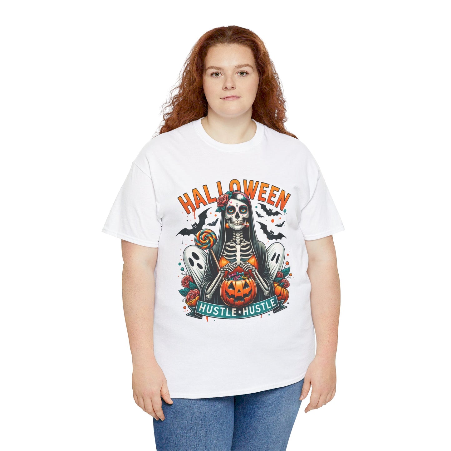 Halloween Hustle Hustle Unisex Heavy Cotton Tee