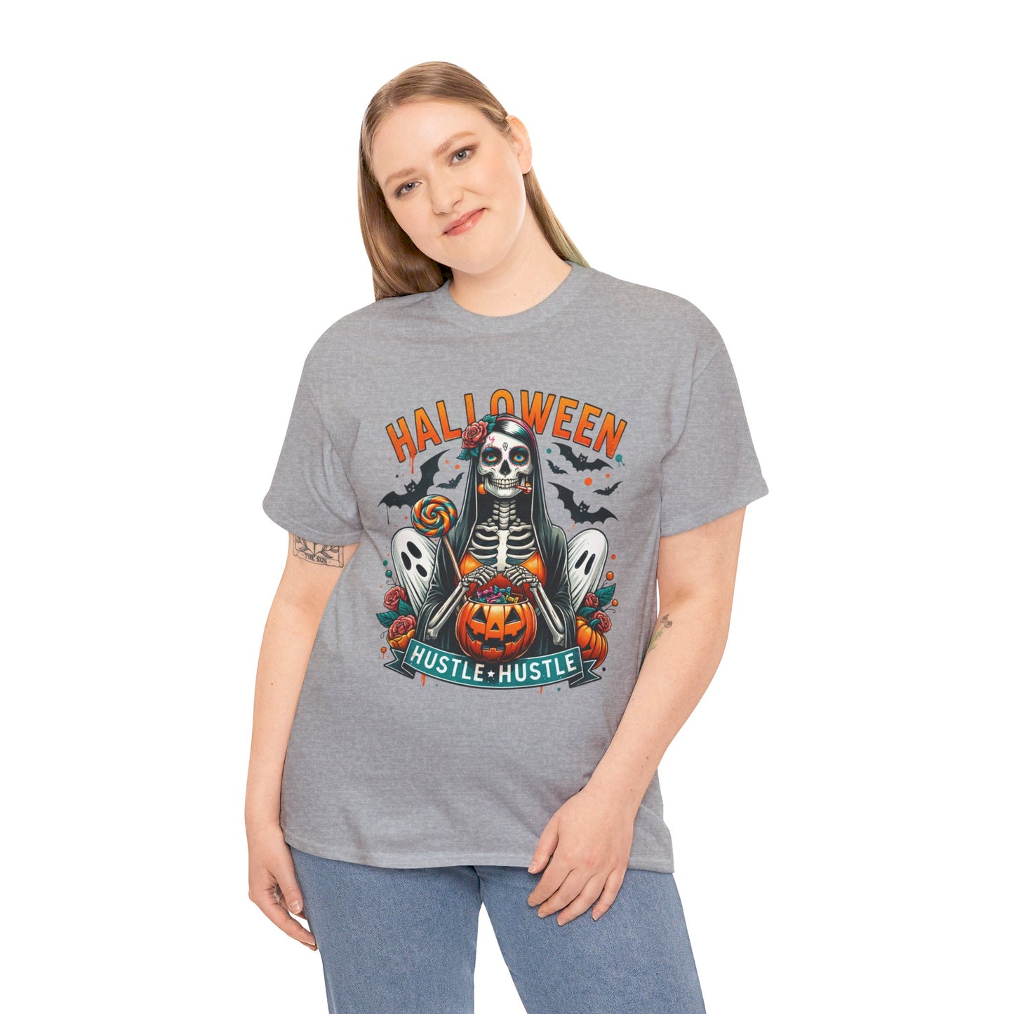 Halloween Hustle Hustle Unisex Heavy Cotton Tee