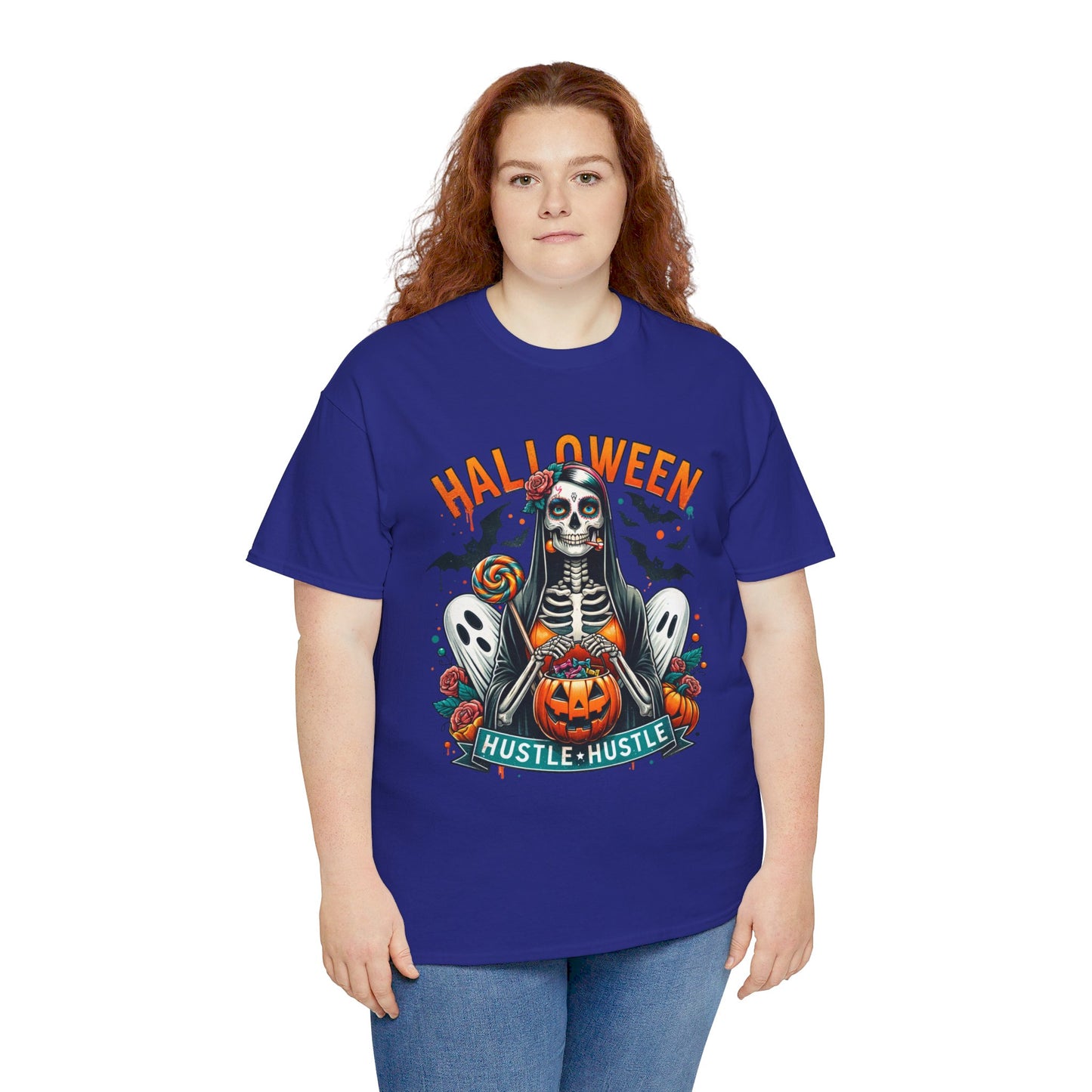 Halloween Hustle Hustle Unisex Heavy Cotton Tee