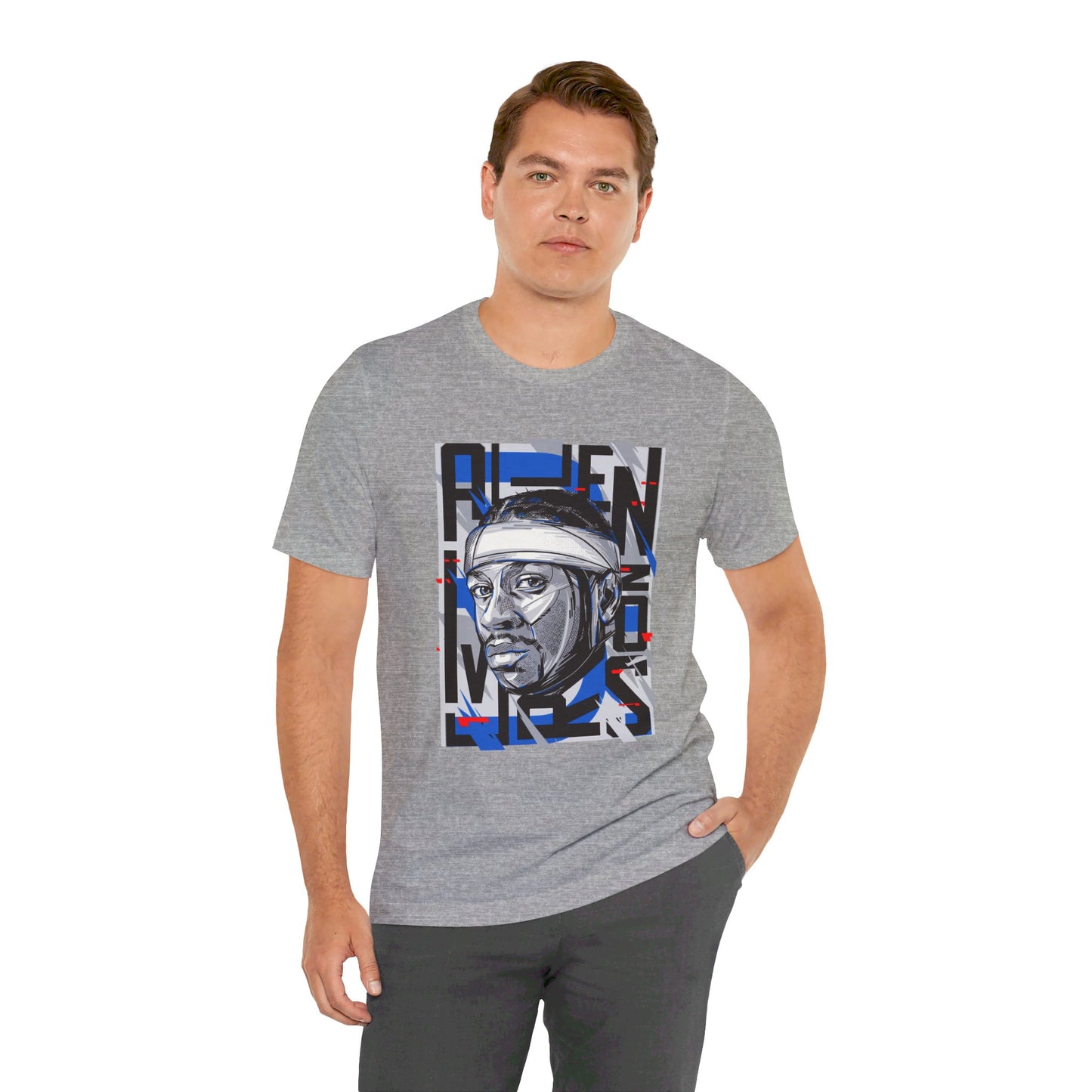 Allen Iverson Art Unisex Jersey Short Sleeve Tee