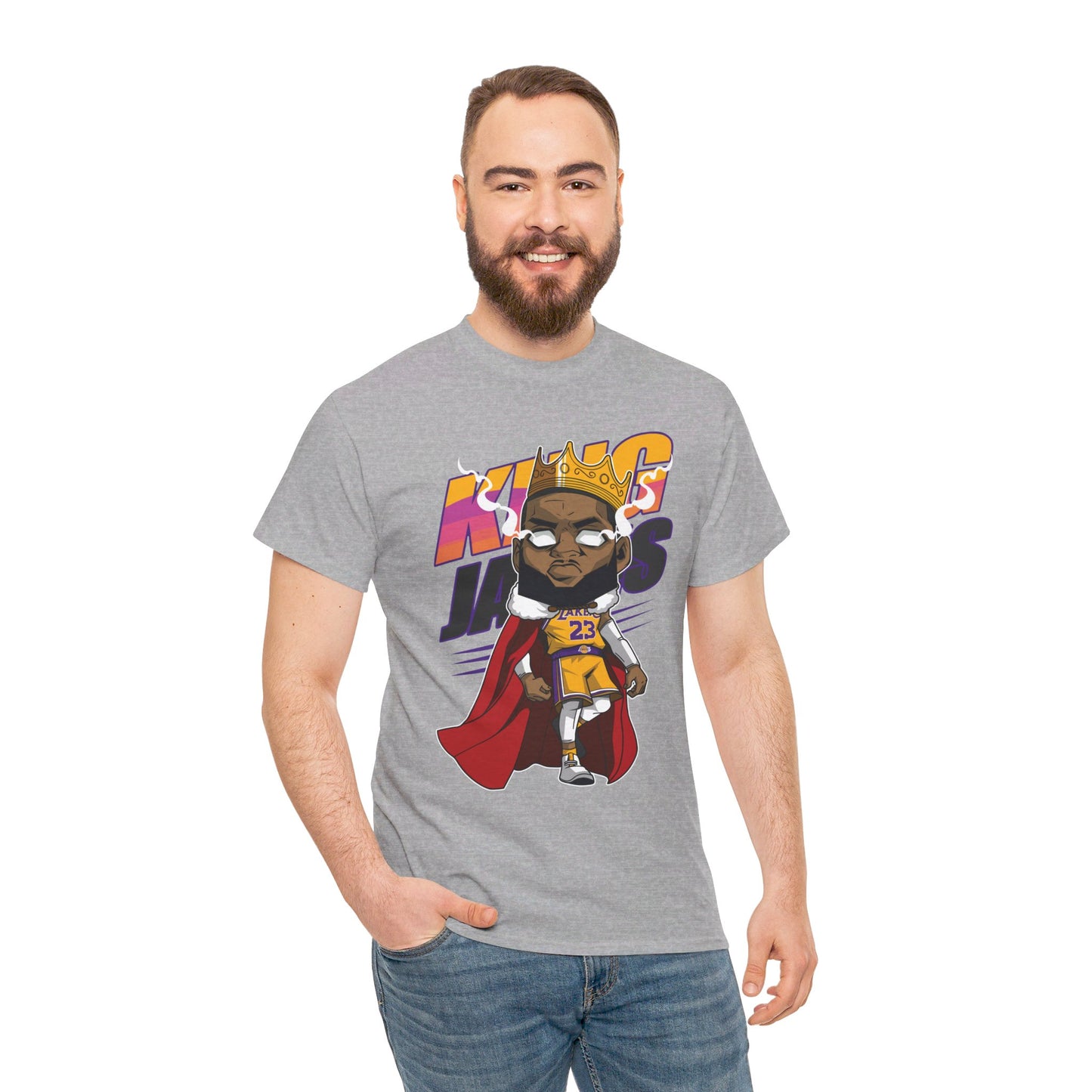 King James Crown Cape Unisex Heavy Cotton Tee