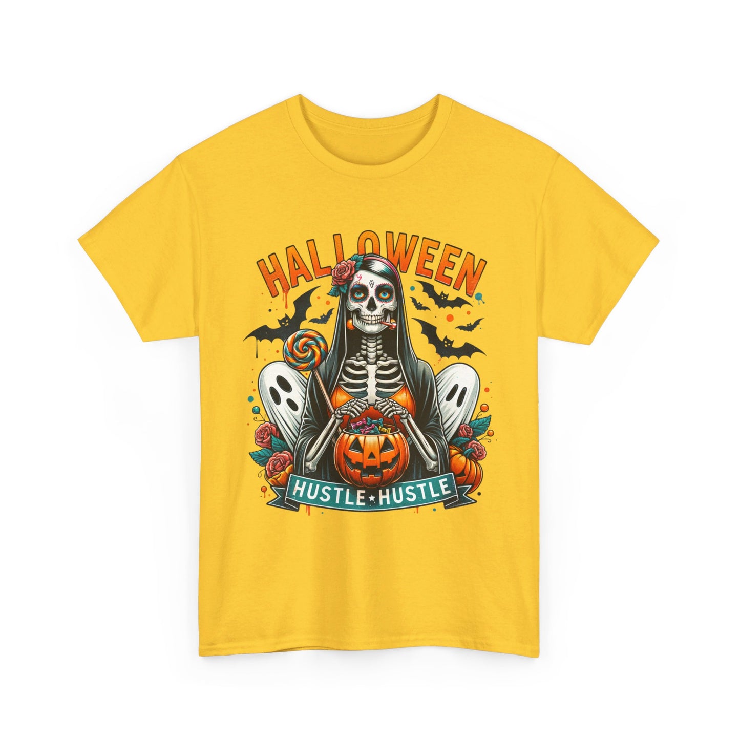 Halloween Hustle Hustle Unisex Heavy Cotton Tee
