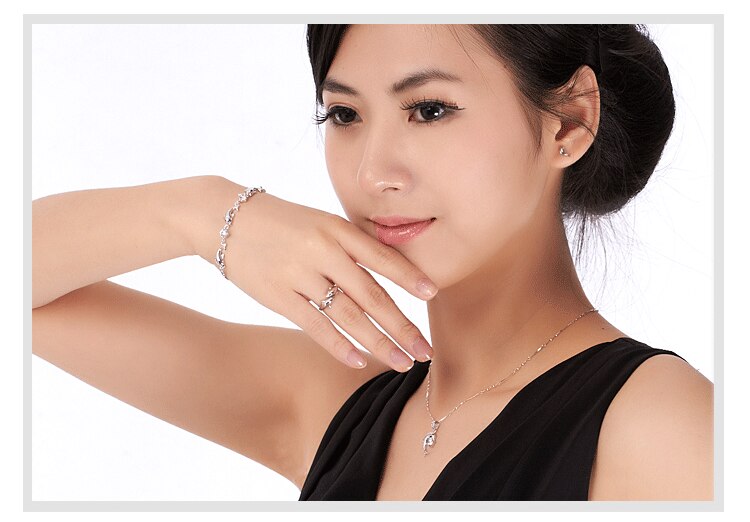 Silver Color Jewelry Open Happy Double Dolphin Love Rings For Party Women Gift Adjustable Ring Anillos Bague VRS2196