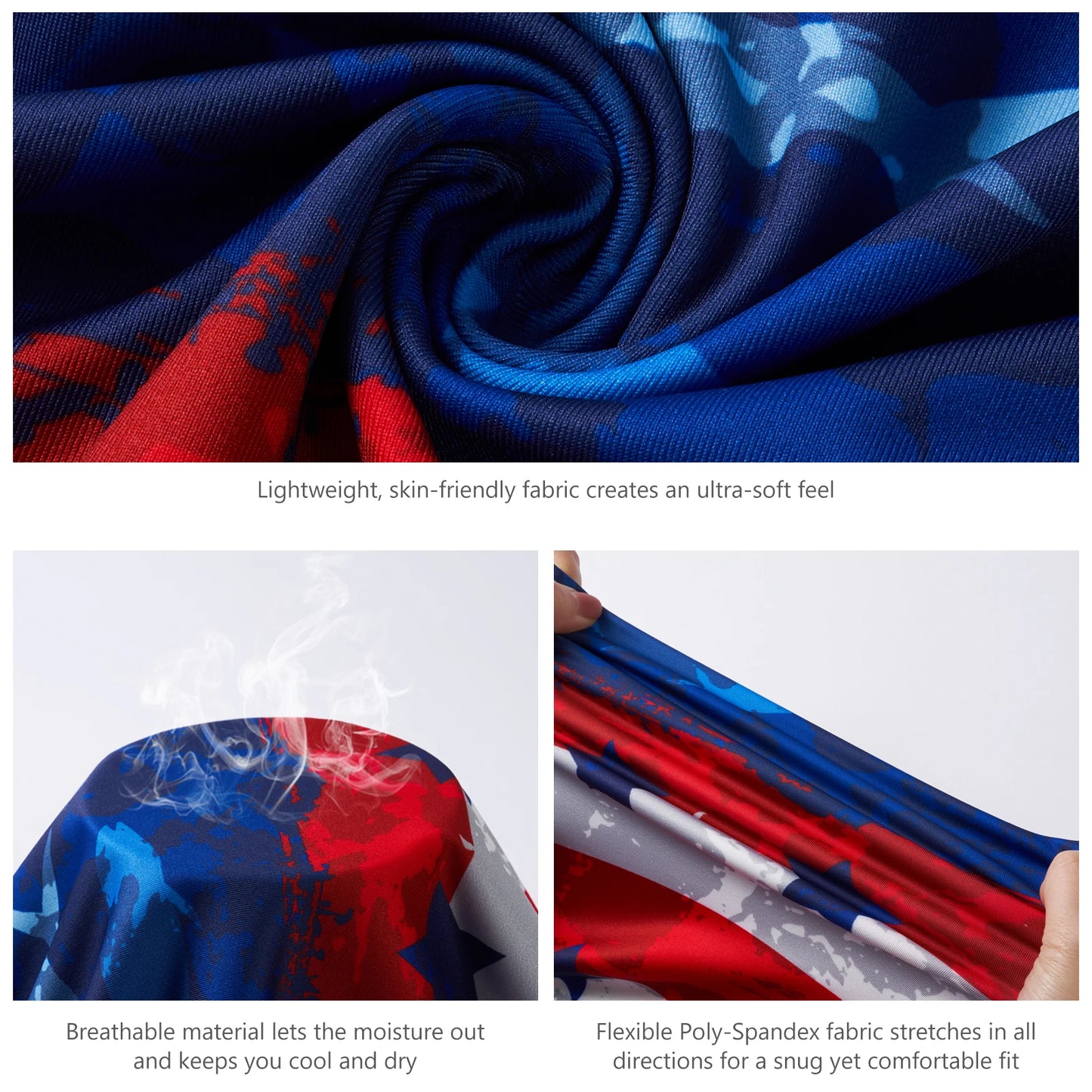 Men's Fishing Camo Shirt BASSDASH UPF 50+For Men Quick Dry Long Sleeve Kayaking Hiking T-Shirts