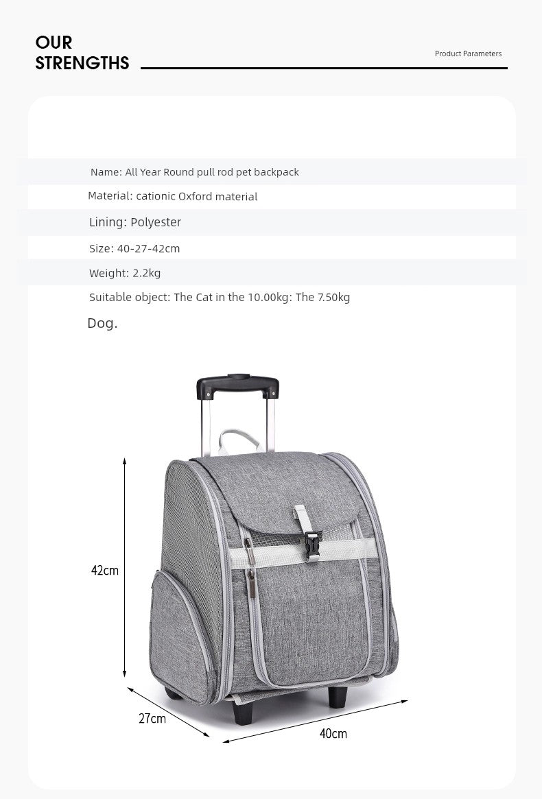 Pet Single/Double Portable Trolley Large Case