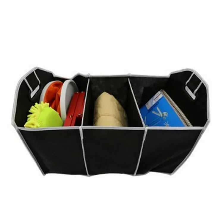 Storage Car Trunk Organizer Collapsible Auto Accessories Toys Food Storage Truck Cargo Container Bags Box Black Car Stowing Tidying