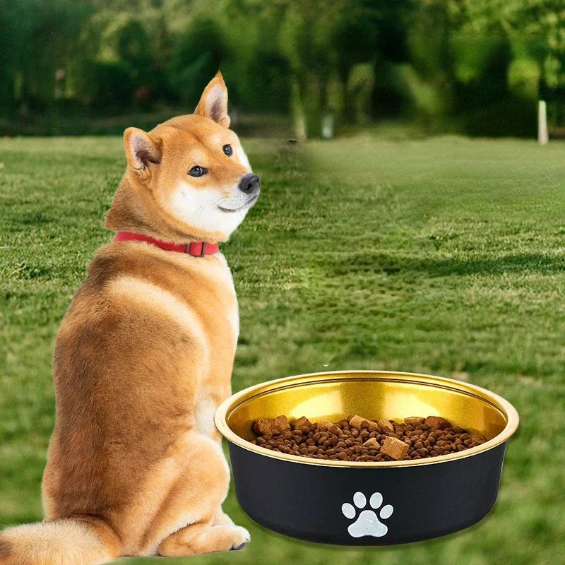 Stainless Steel Pet Dog Bowl Non Slip Durable Dogs Feeding Bowls for Small Medium Dogs Cat Placemat Feeder Pet Product