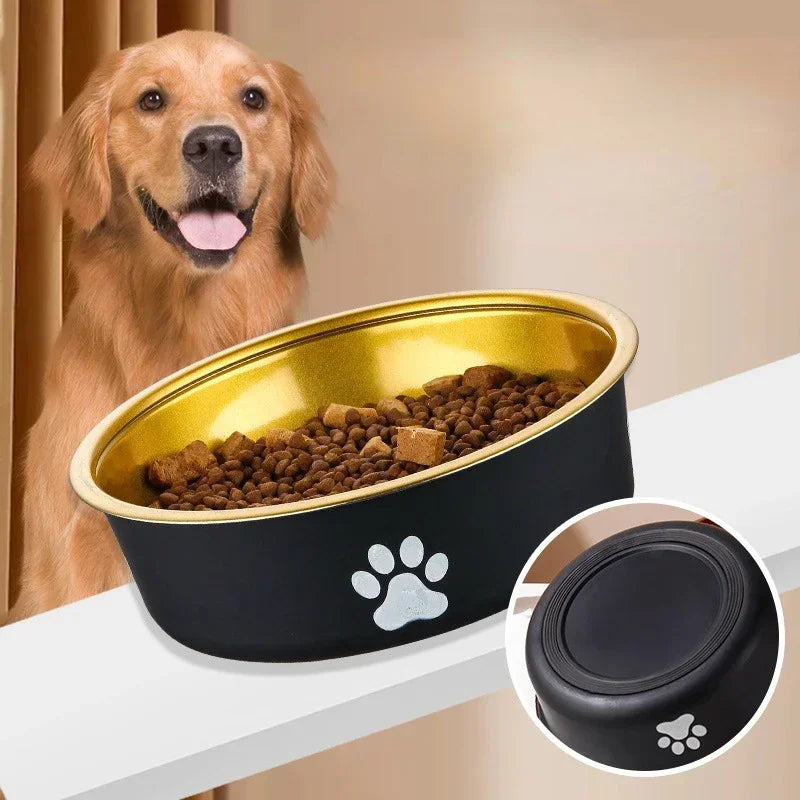 Stainless Steel Pet Dog Bowl Non Slip Durable Dogs Feeding Bowls for Small Medium Dogs Cat Placemat Feeder Pet Product
