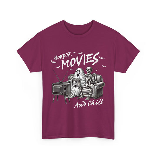 Horror movies and Chill Unisex Heavy Cotton Tee