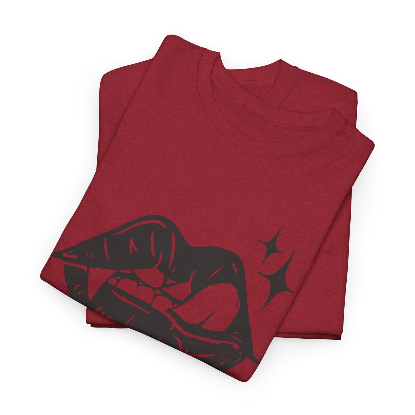 Vampire Sassy Lips Unisex Heavy Cotton Tee