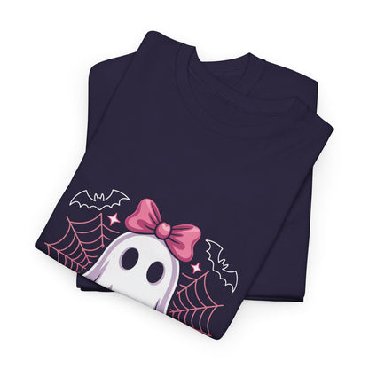 Spooky Ghost Tee, Halloween Shirt, Cute Ghost T-Shirt, Fall Apparel, Casual Wear, Unisex Graphic Tee