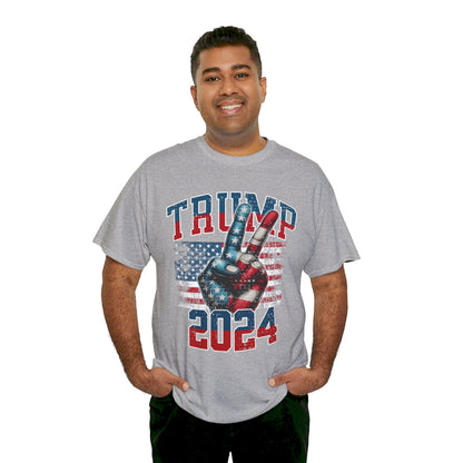 Trump Peace 2024 Unisex Heavy Cotton Tee