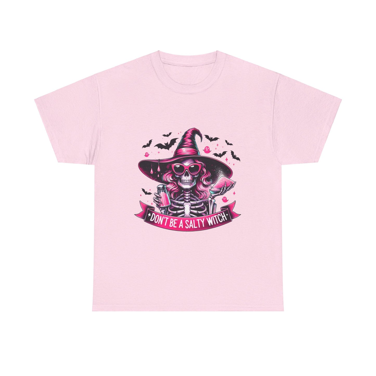 Dont Be A Salty Witch Pink Unisex Heavy Cotton Tee