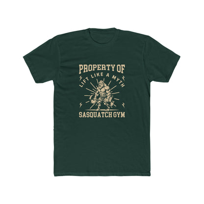 Lift Like a Myth Sasquatch Gym Unisex Cotton Shirt Crew Tee