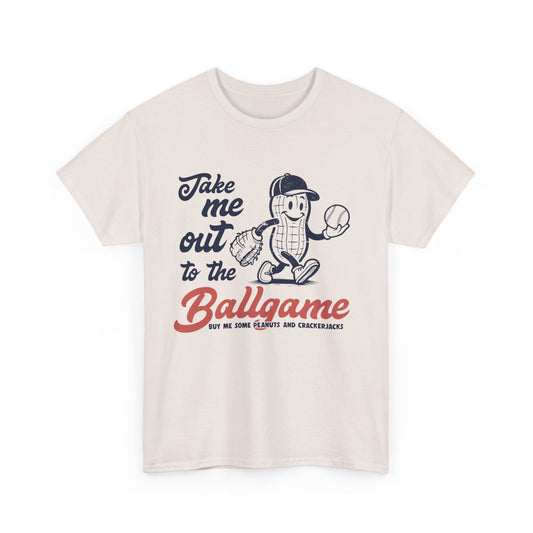 Take Me Out to the Ball Game Cotton Tee - Perfect for Baseball Fans