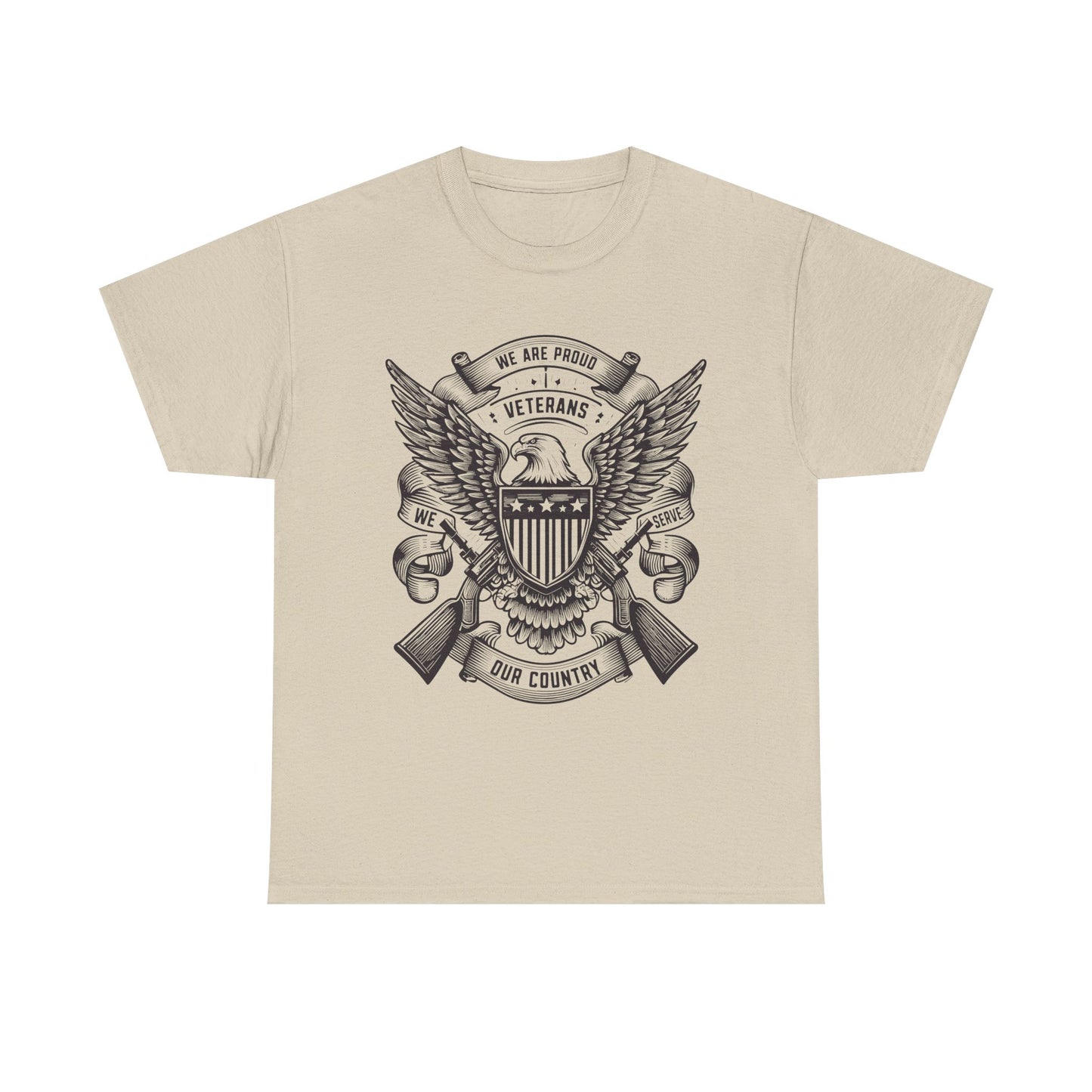 Veterans Pride Unisex Heavy Cotton Tee - Honor Our Heroes T-Shirt