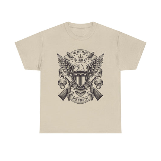 Veterans Pride Unisex Heavy Cotton Tee - Honor Our Heroes T-Shirt
