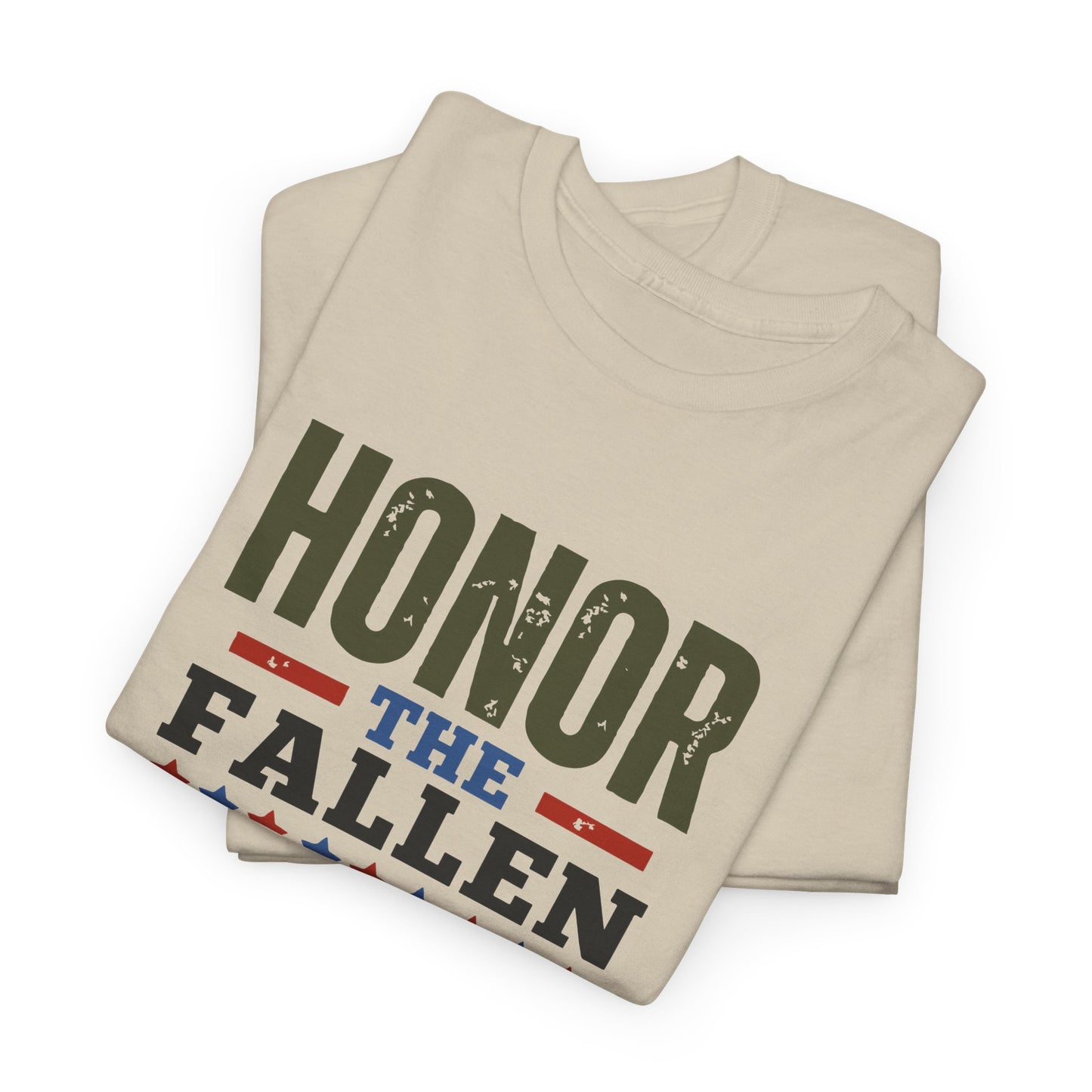 Honor The Fallen, Thank The Living Veteran Tribute Unisex Heavy Cotton Tee