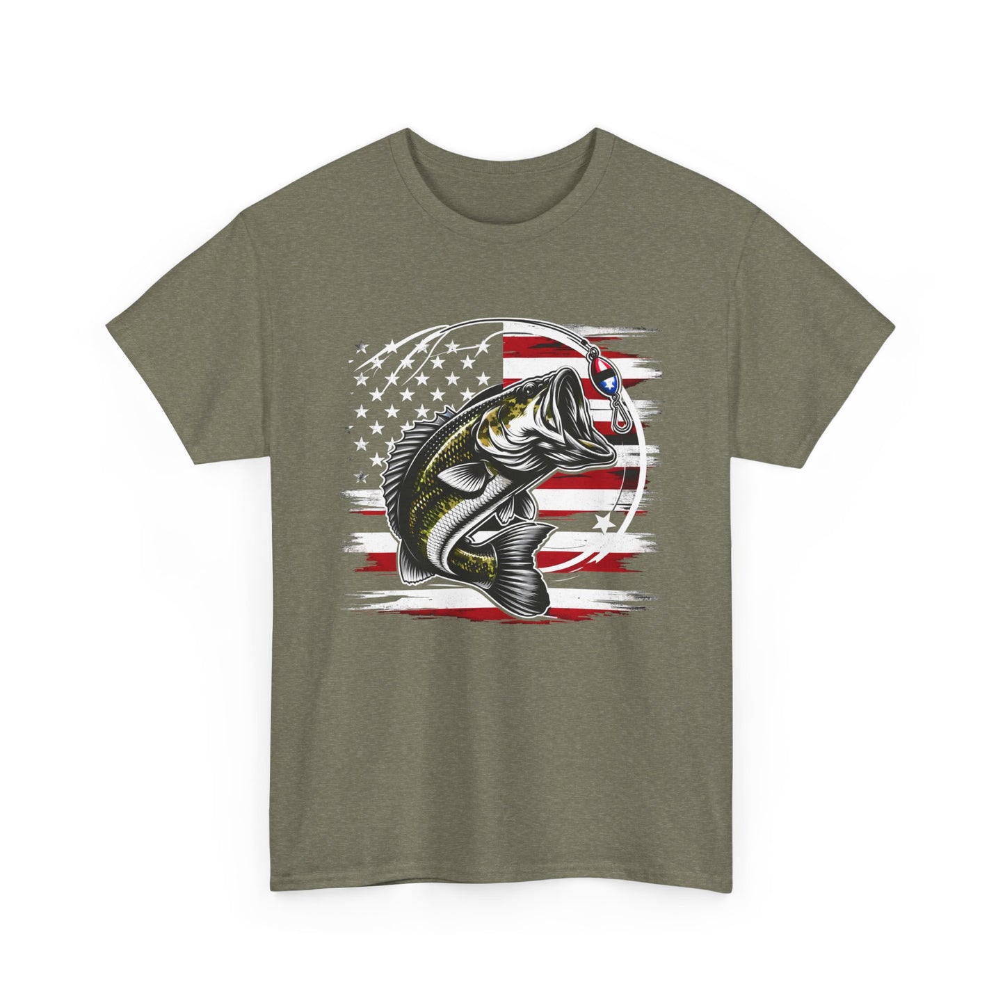 American Bass Angler Unisex Heavy Cotton Tee