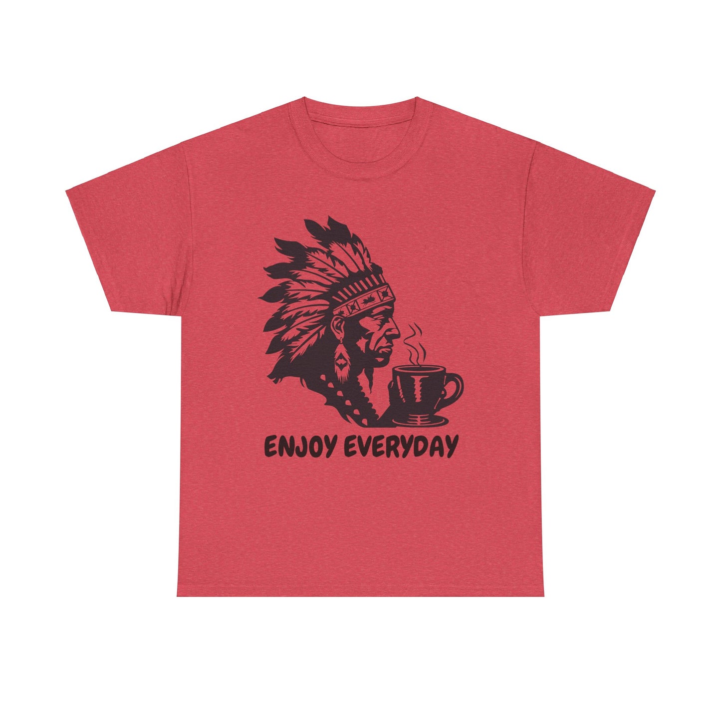 Enjoy Everyday Coffee Unisex Heavy Cotton Tee