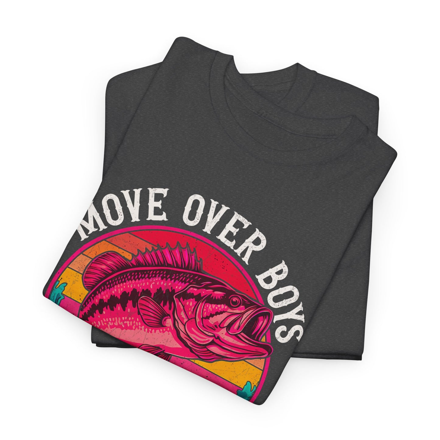 Move Over Boys Let This Girl Show How To Fish Unisex Fishing T-Shirt, Fun Fishing Tee, Gender-Neutral Fishing Shirt, Gift for Fisherwomen, Outdoor Adventure Shirt