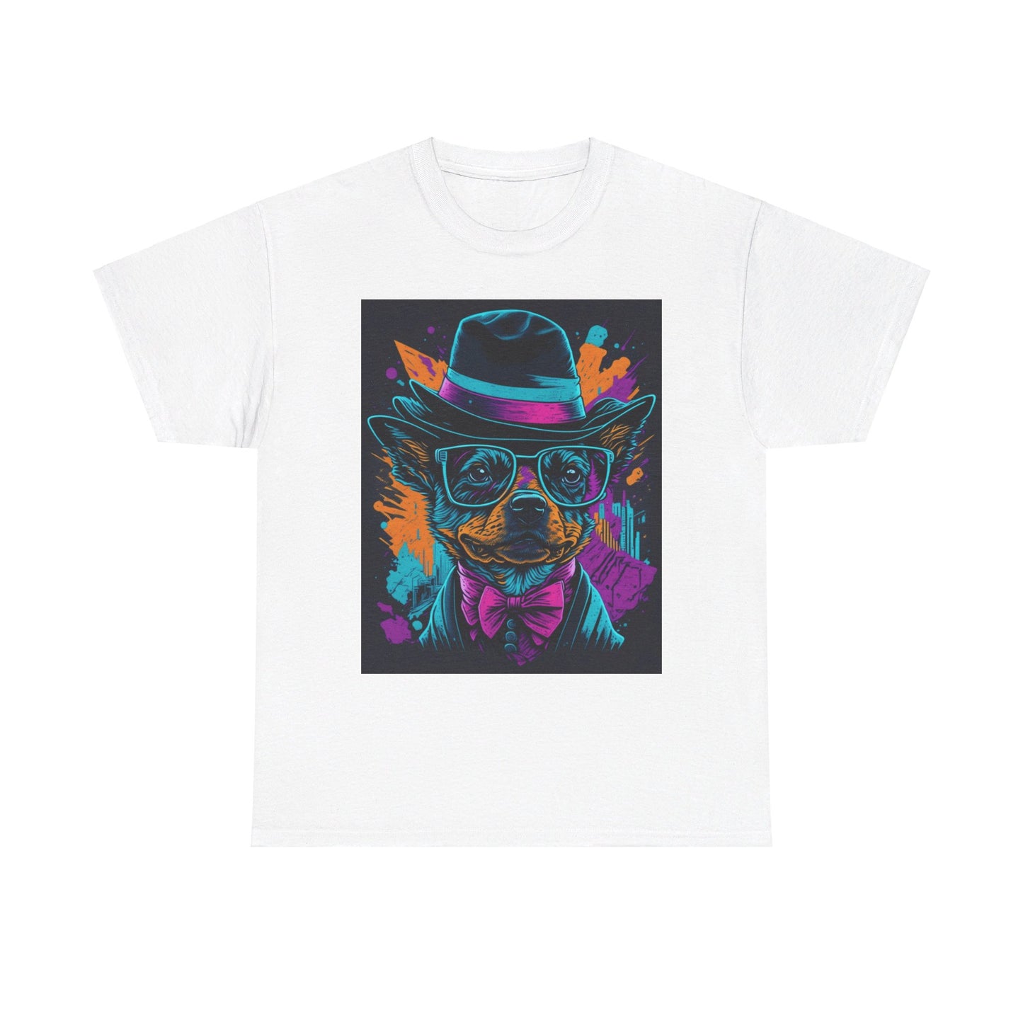 Out in the town Deco Dog Unisex Heavy Cotton Tee