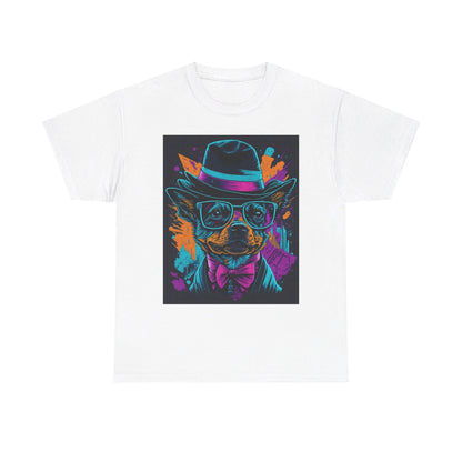 Out in the town Deco Dog Unisex Heavy Cotton Tee