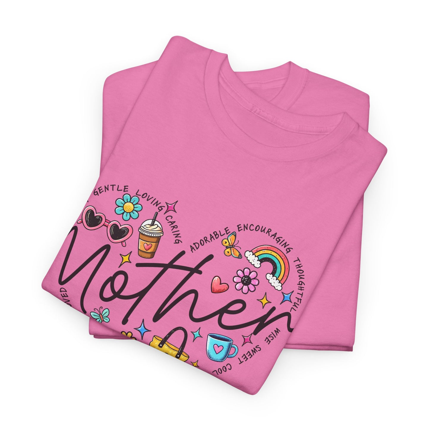 Mother’s Day Floral Heart Unisex Heavy Cotton Tee