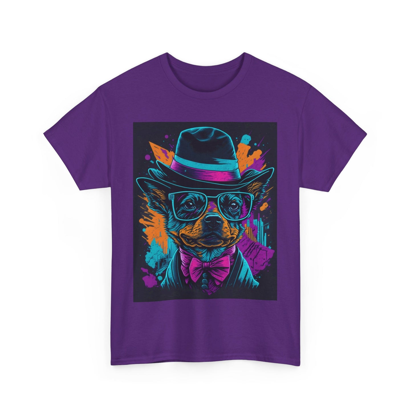 Out in the town Deco Dog Unisex Heavy Cotton Tee