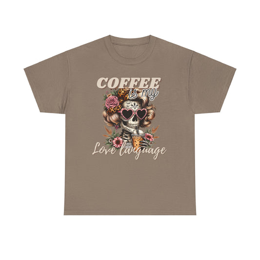 Coffee is My Love Language Unisex Heavy Cotton Tee