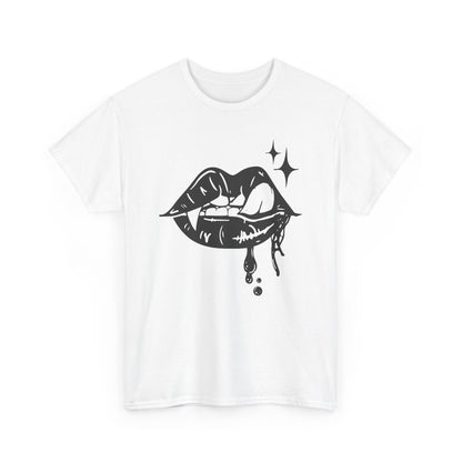 Vampire Sassy Lips Unisex Heavy Cotton Tee