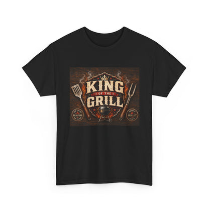 King of the Grill T-Shirt — BBQ Chef Grilling Apron Graphic Tee