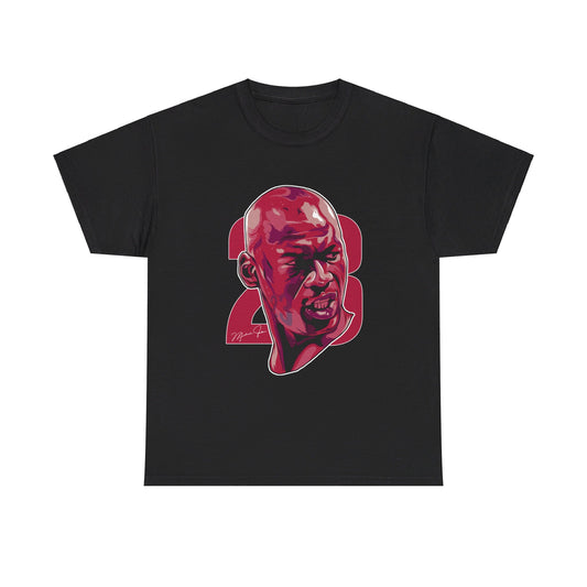 Michael Jordan Bust Art Unisex Heavy Cotton Tee