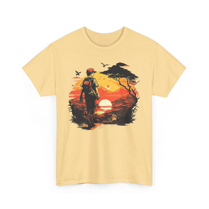 Sunset Hike Walk Unisex Heavy Cotton Tee