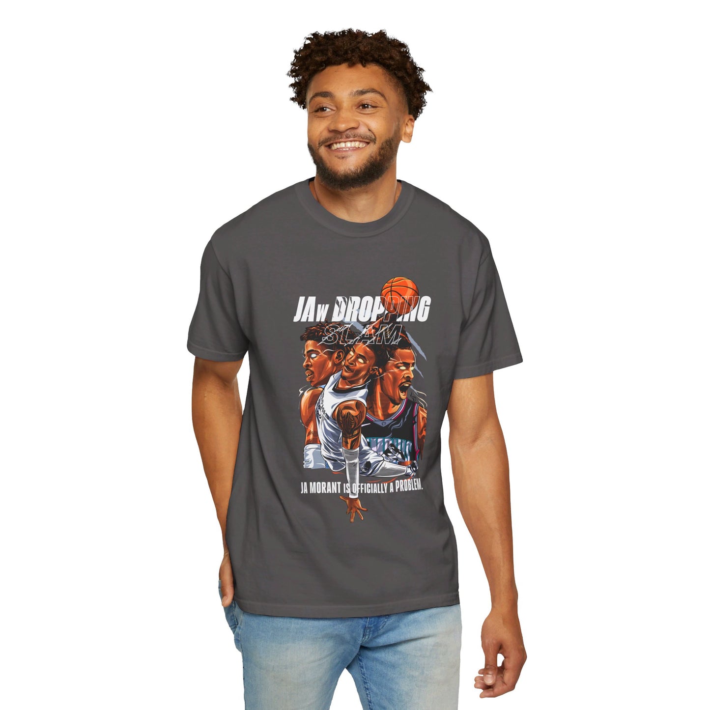 Ja Morant Jaw Dropping Unisex Garment-Dyed T-shirt