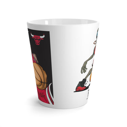 Michael Jordan Three Championships Flu Game Latte Mug